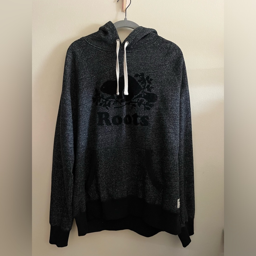 ROOTS woven knit speckled hoodie